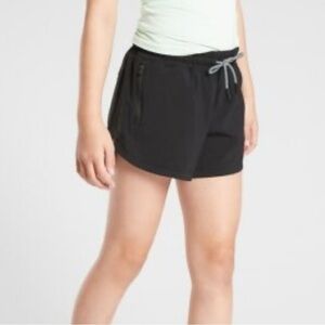 Athleta Girl Black All Play 3” Running Shorts XL/14 Lightweight Active Athletic